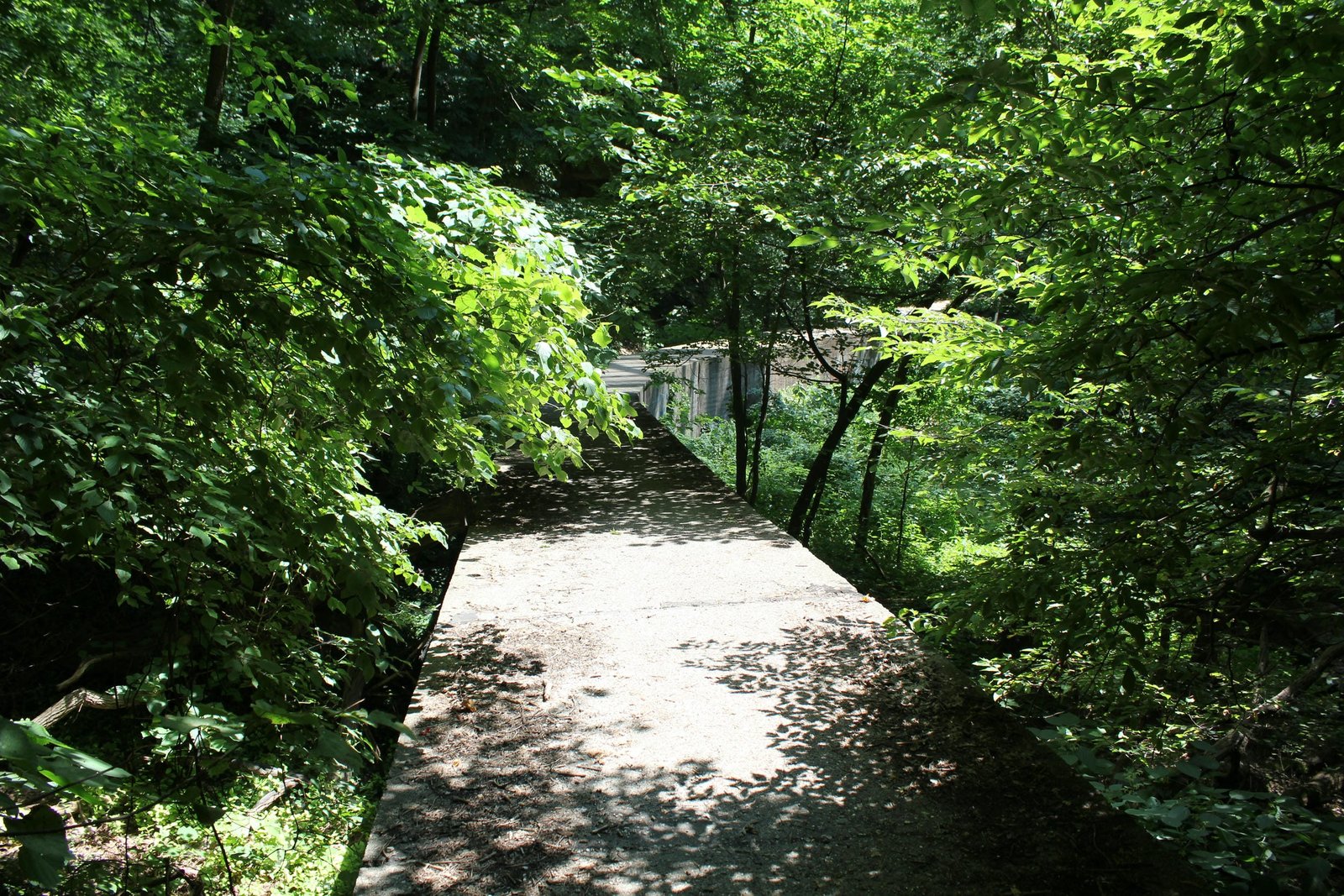 Walkway near bridge